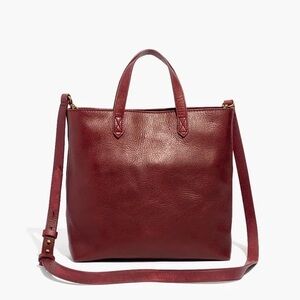 Madewell Burgundy Leather Crossbody Bag